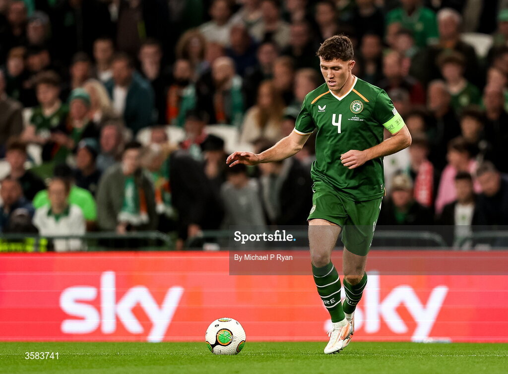 1 October 2026; Dara O'Shea of Republic of Ireland during the UEFA Nations League B match between the Republic of Ireland and Austria at the Aviva Stadium in Dublin. Photo by Michael P Ryan/Sportsfile