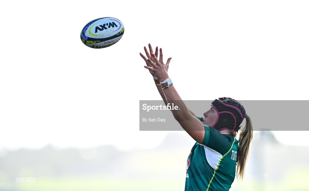 3 October 2026; Fiona Tuite-O'Sullivan of Ireland during the International Women's Rugby fixture between Ireland and Japan at Virgin Media Park in Cork. Photo by Seb Daly/Sportsfile