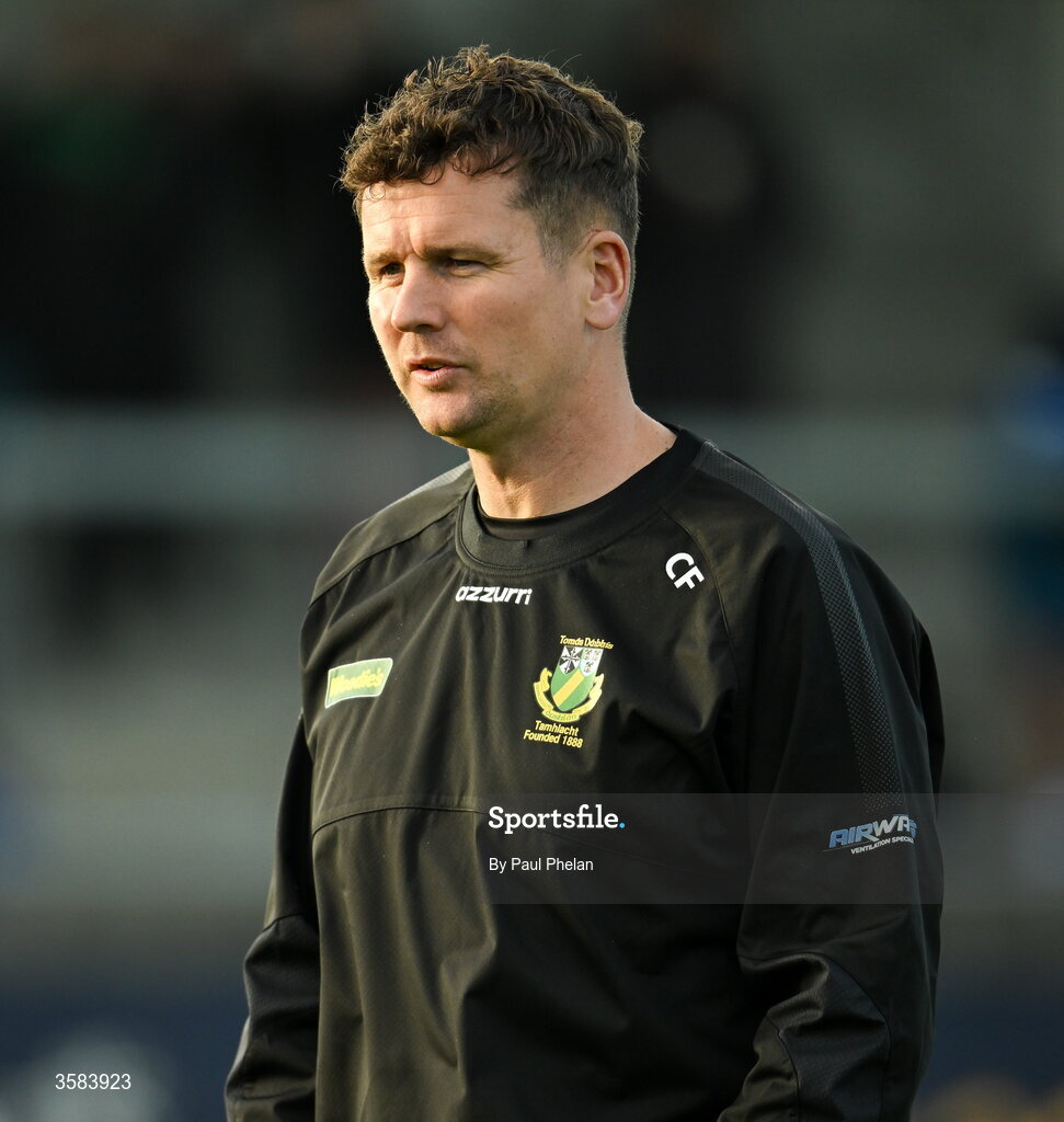 3 October 2026; Thomas Davis manager Ciaran Farrelly before the Dublin County Senior Club Football Championship semi-final match between Thomas Davis and Castleknock at Parnell Park in Dublin. Photo by Paul Phelan/Sportsfile