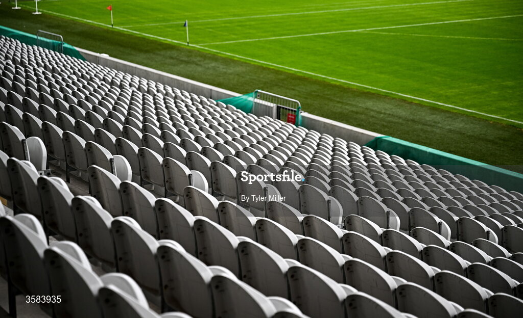4 October 2026; A general view of seating before the Cork County Senior Club Hurling Championship semi-final match between Kanturk and St Finbarrs at SuperValu Páirc Uí Chaoimh in Cork. Photo by Tyler Miller/Sportsfile