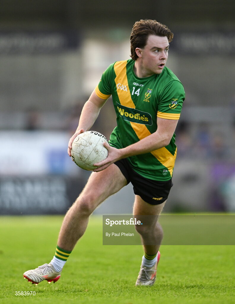 3 October 2026; Fionn Murray of Thomas Davis during the Dublin County Senior Club Football Championship semi-final match between Thomas Davis and Castleknock at Parnell Park in Dublin. Photo by Paul Phelan/Sportsfile