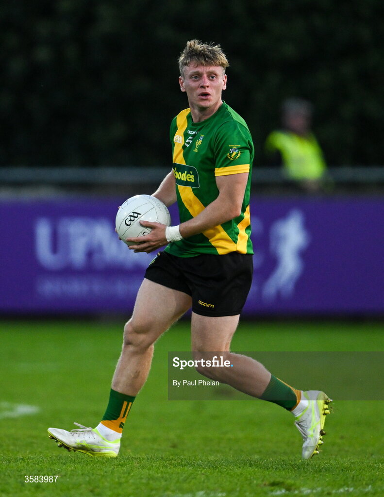 3 October 2026; Cian Murphy of Thomas Davis during the Dublin County Senior Club Football Championship semi-final match between Thomas Davis and Castleknock at Parnell Park in Dublin. Photo by Paul Phelan/Sportsfile