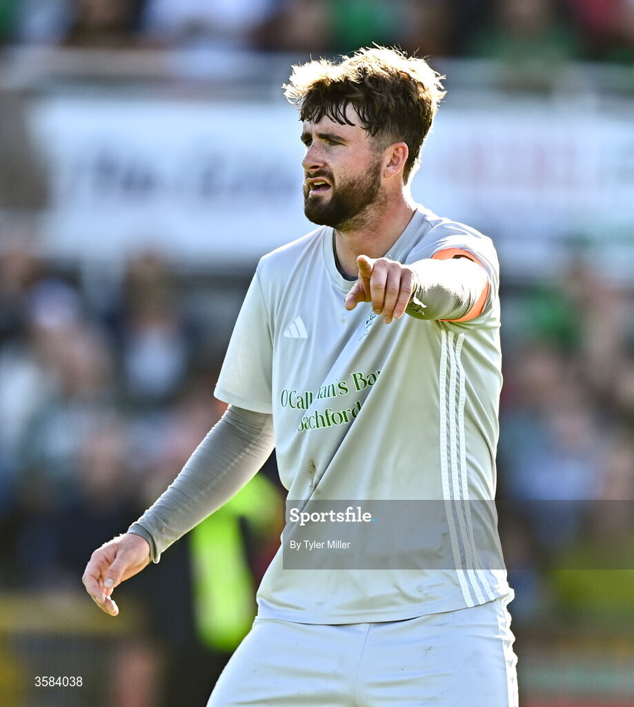 3 October 2026; Mark Murphy of Coachford during the FAI Junior Cup final between Coachford and Evergreen at Munster FA Turner's Cross Park in Cork. Photo by Tyler Miller/Sportsfile