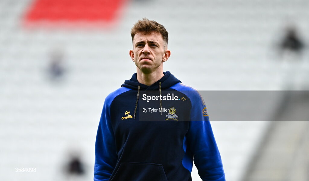 4 October 2026; Ethan Twomey of St Finbarrs walks the pitch before the Cork County Senior Club Hurling Championship semi-final match between Kanturk and St Finbarrs at SuperValu Páirc Uí Chaoimh in Cork. Photo by Tyler Miller/Sportsfile