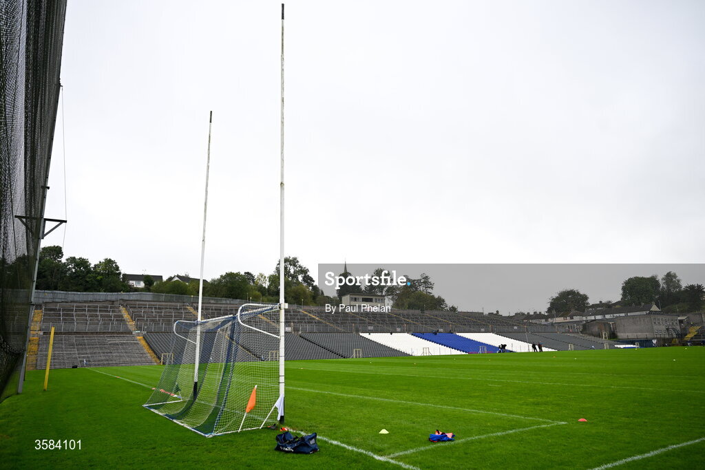 4 October 2026; A general view before the Monaghan County Senior Club Football Championship semi-final match between Scotstown and Inniskeen at St Tiernach’s Park in Clones, Monaghan. Photo by Paul Phelan/Sportsfile