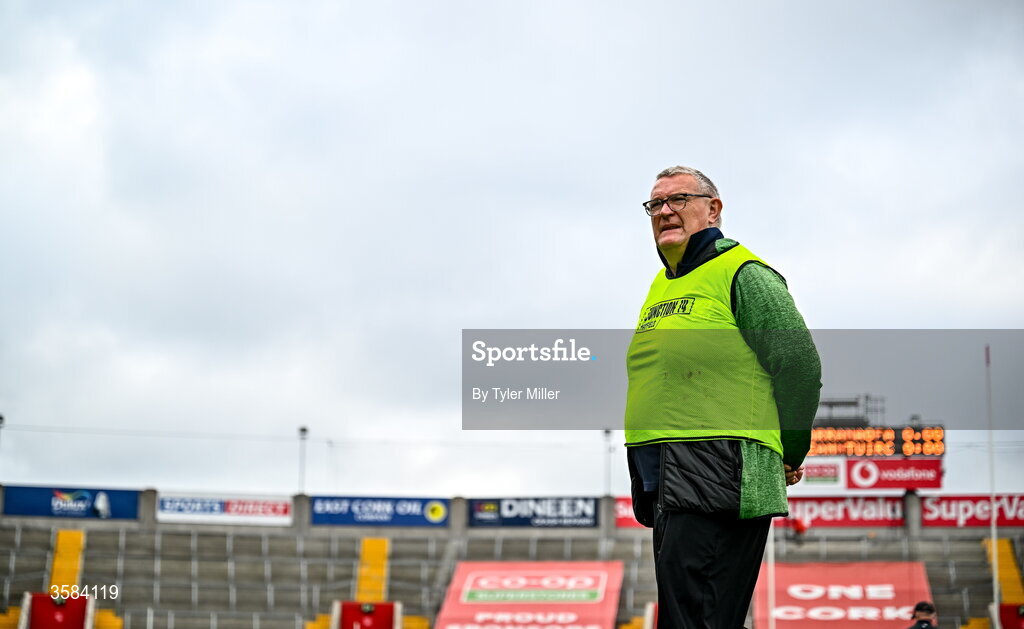 4 October 2026; Kanturk manager Tom Walsh before the Cork County Senior Club Hurling Championship semi-final match between Kanturk and St Finbarrs at SuperValu Páirc Uí Chaoimh in Cork. Photo by Tyler Miller/Sportsfile
