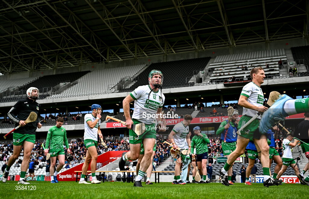 4 October 2026; Lorcan O'Neill of Kanturk breaks from the team picture before the Cork County Senior Club Hurling Championship semi-final match between Kanturk and St Finbarrs at SuperValu Páirc Uí Chaoimh in Cork. Photo by Tyler Miller/Sportsfile