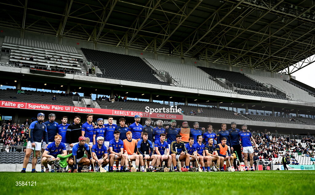 4 October 2026; The St Finbarrs team before the Cork County Senior Club Hurling Championship semi-final match between Kanturk and St Finbarrs at SuperValu Páirc Uí Chaoimh in Cork. Photo by Tyler Miller/Sportsfile