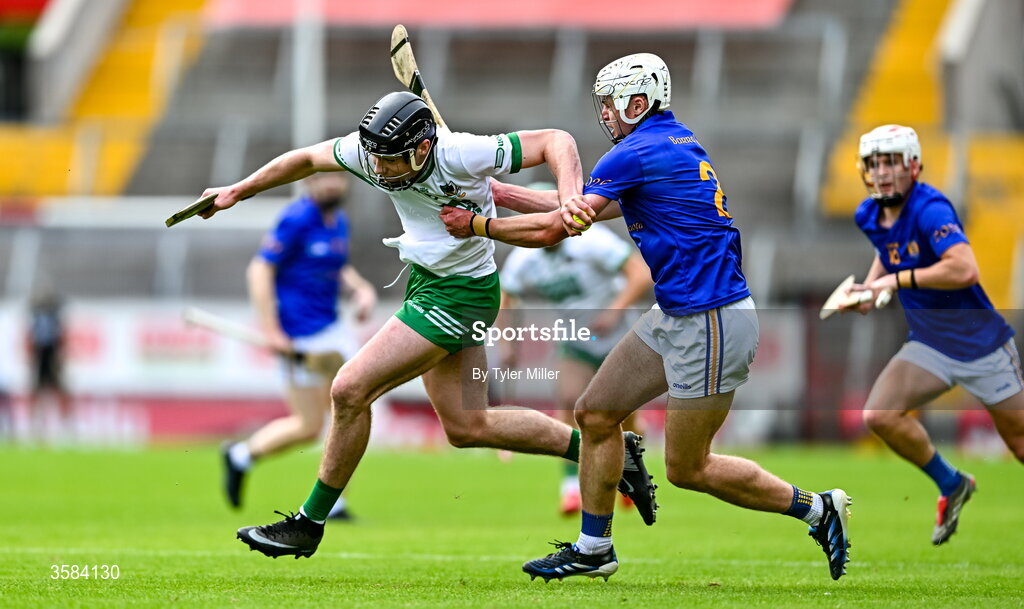 4 October 2026; Conor Noonan of Kanturk in action against Ciarán Doolan of St Finbarrs during the Cork County Senior Club Hurling Championship semi-final match between Kanturk and St Finbarrs at SuperValu Páirc Uí Chaoimh in Cork. Photo by Tyler Miller/Sportsfile