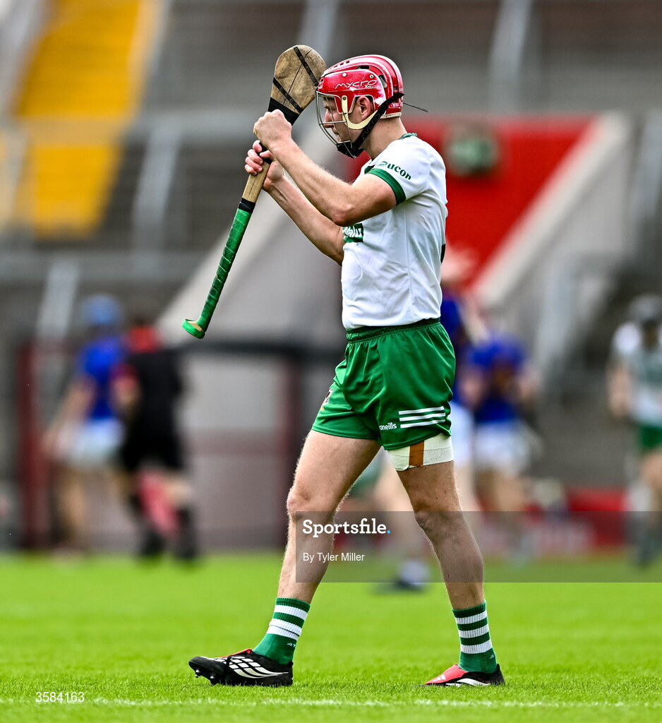 4 October 2026; Lorcan McLoughlin of Kanturk celebrates after his side score their first goal during the Cork County Senior Club Hurling Championship semi-final match between Kanturk and St Finbarrs at SuperValu Páirc Uí Chaoimh in Cork. Photo by Tyler Miller/Sportsfile