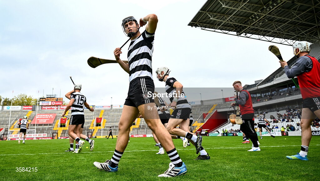 4 October 2026; Tadhg O'Leary Hayes of Midleton breaks from the team picture before the Cork County Senior Club Hurling Championship semi-final match between Midleton and Glen Rovers at SuperValu Páirc Uí Chaoimh in Cork. Photo by Tyler Miller/Sportsfile