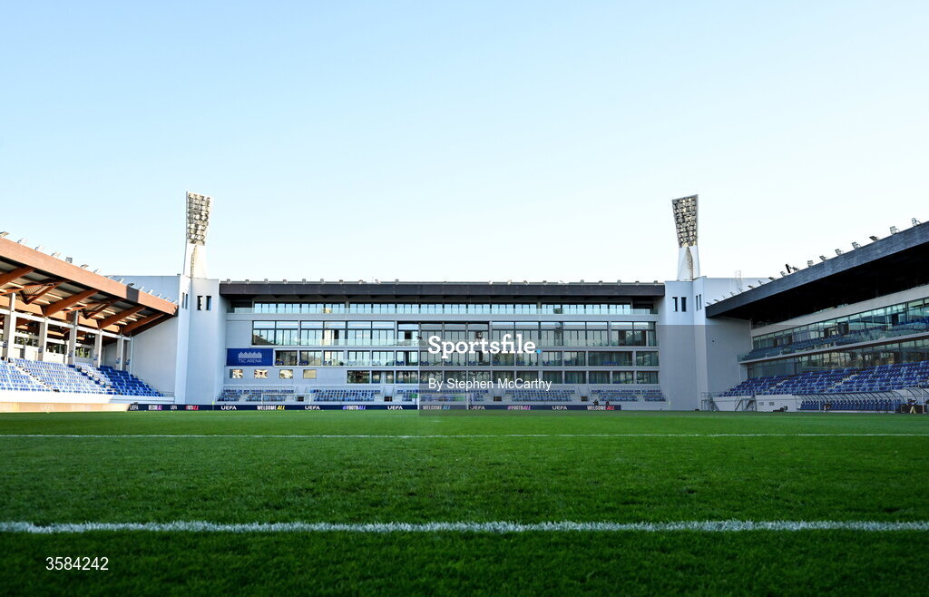 4 October 2026; A general view of the TSC Arena before the UEFA Nations League B match between the Republic of Ireland and Israel at TSC Arena in Backa Topola, Serbia. Photo by Stephen McCarthy/Sportsfile