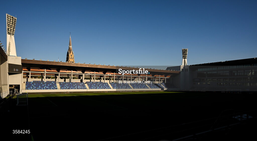 4 October 2026; A general view of the TSC Arena before the UEFA Nations League B match between the Republic of Ireland and Israel at TSC Arena in Backa Topola, Serbia. Photo by Stephen McCarthy/Sportsfile