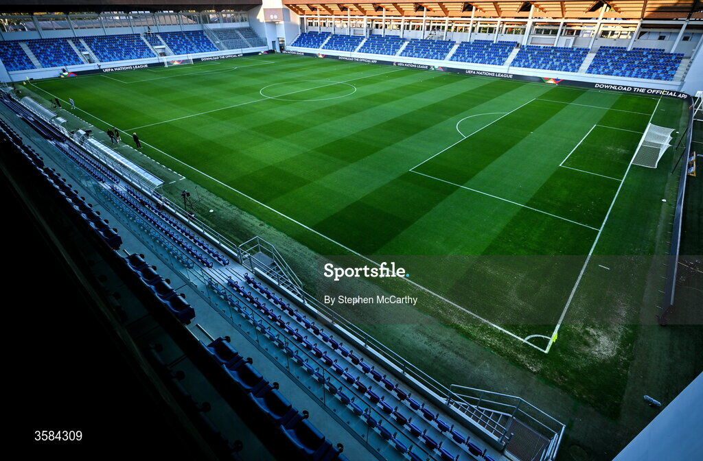 4 October 2026; A general view of the TSC Arena before the UEFA Nations League B match between the Republic of Ireland and Israel at TSC Arena in Backa Topola, Serbia. Photo by Stephen McCarthy/Sportsfile