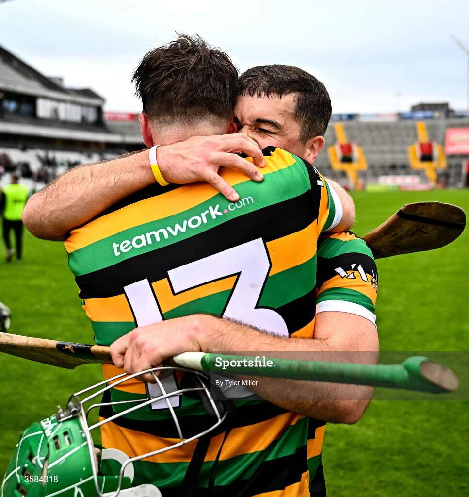 4 October 2026; Rhys Dunne, right, and Simon Kennefick of Glen Rovers after the Cork County Senior Club Hurling Championship semi-final match between Midleton and Glen Rovers at SuperValu Páirc Uí Chaoimh in Cork. Photo by Tyler Miller/Sportsfile