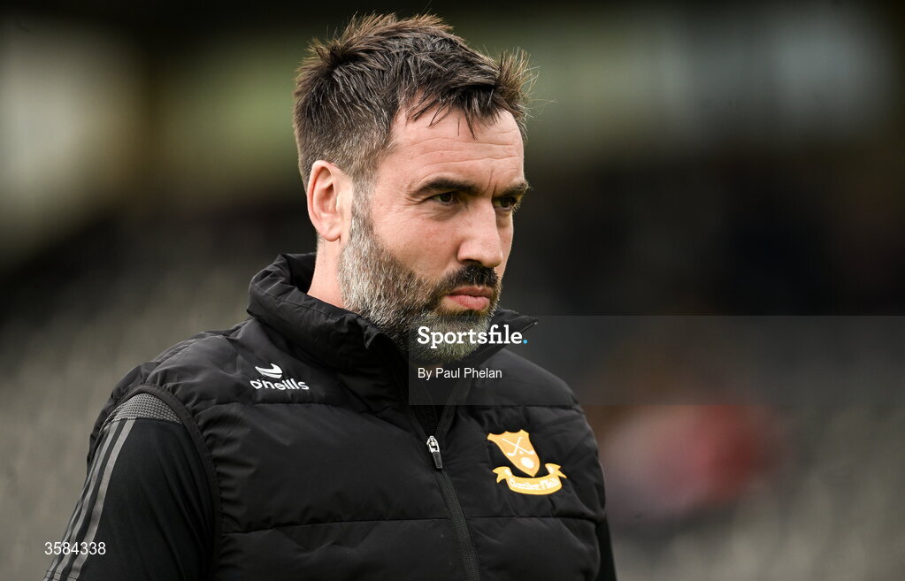 4 October 2026; Clontibret O'Neills joint-manager Kevin Niblock before the Monaghan County Senior Club Football Championship semi-final match between Clontibret O'Neills and Gaeil Triucha CLG at St Tiernach’s Park in Clones, Monaghan. Photo by Paul Phelan/Sportsfile