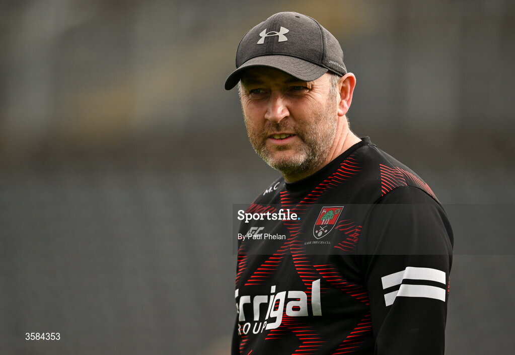 4 October 2026; Gaeil Triucha CLG manager Mark Counihan before the Monaghan County Senior Club Football Championship semi-final match between Clontibret O'Neills and Gaeil Triucha CLG at St Tiernach’s Park in Clones, Monaghan. Photo by Paul Phelan/Sportsfile