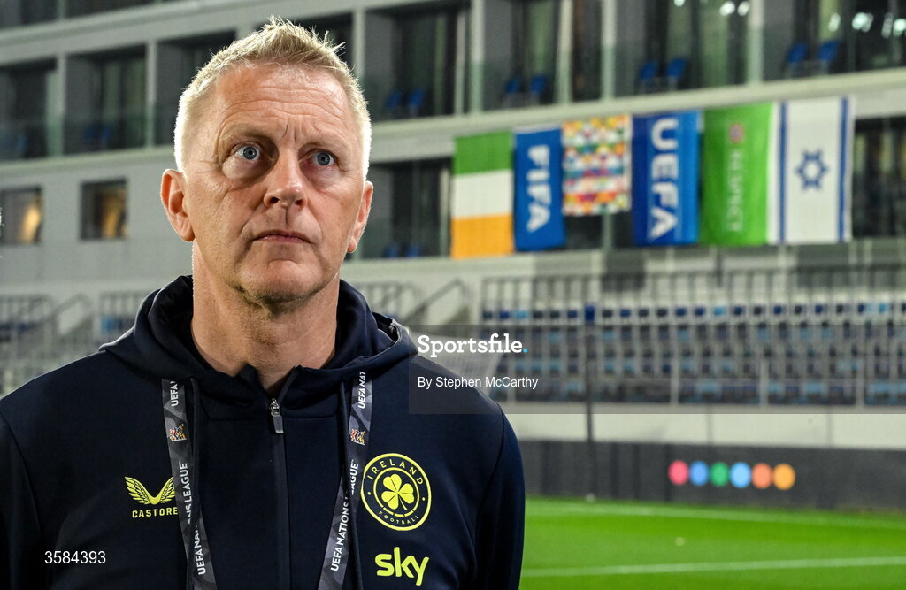 4 October 2026; Republic of Ireland head coach Heimir Hallgrimsson before the UEFA Nations League B match between the Republic of Ireland and Israel at TSC Arena in Backa Topola, Serbia. Photo by Stephen McCarthy/Sportsfile