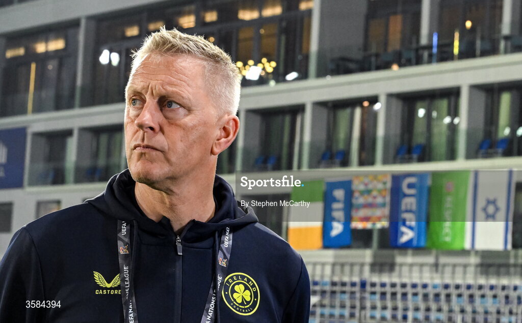 4 October 2026; Republic of Ireland head coach Heimir Hallgrimsson before the UEFA Nations League B match between the Republic of Ireland and Israel at TSC Arena in Backa Topola, Serbia. Photo by Stephen McCarthy/Sportsfile