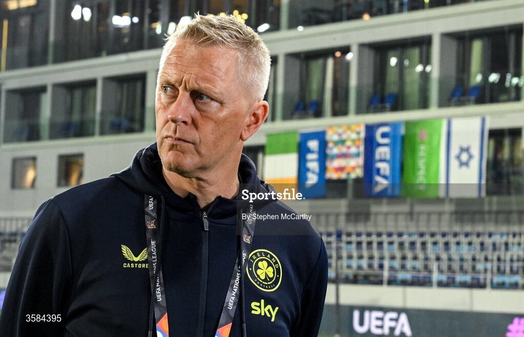 4 October 2026; Republic of Ireland head coach Heimir Hallgrimsson before the UEFA Nations League B match between the Republic of Ireland and Israel at TSC Arena in Backa Topola, Serbia. Photo by Stephen McCarthy/Sportsfile