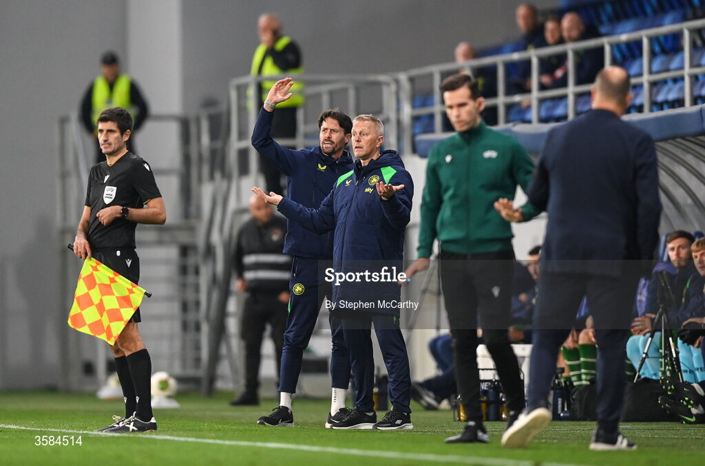 4 October 2026; Republic of Ireland head coach Heimir Hallgrimsson during the UEFA Nations League B match between the Republic of Ireland and Israel at TSC Arena in Backa Topola, Serbia. Photo by Stephen McCarthy/Sportsfile