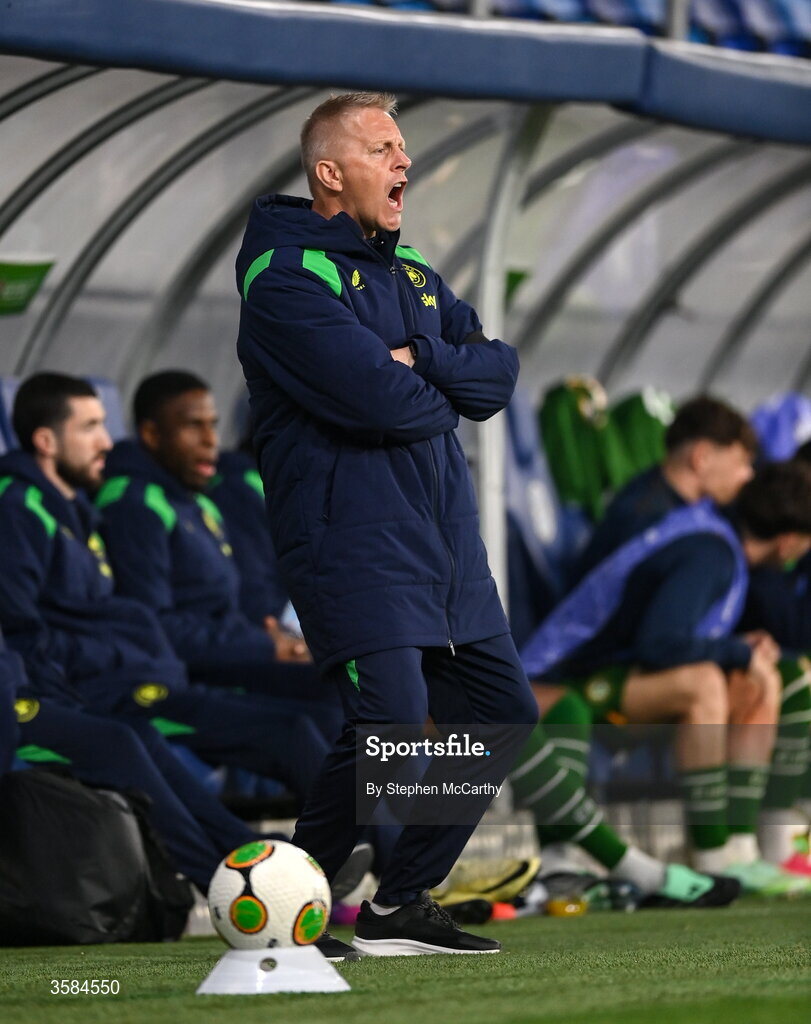 4 October 2026; Republic of Ireland head coach Heimir Hallgrimsson during the UEFA Nations League B match between the Republic of Ireland and Israel at TSC Arena in Backa Topola, Serbia. Photo by Stephen McCarthy/Sportsfile