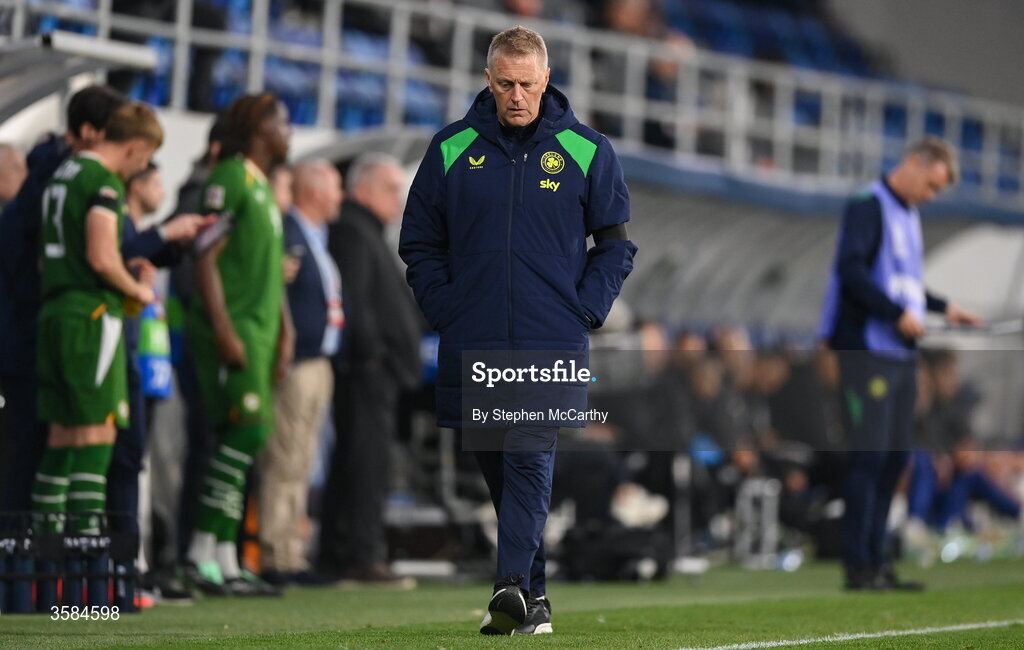4 October 2026; Republic of Ireland head coach Heimir Hallgrimsson during the UEFA Nations League B match between the Republic of Ireland and Israel at TSC Arena in Backa Topola, Serbia. Photo by Stephen McCarthy/Sportsfile