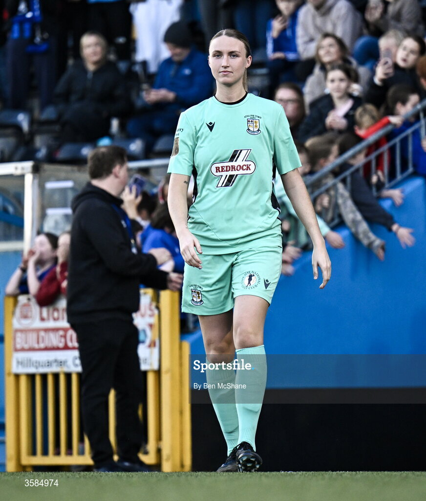 3 October 2026; Athlone Town goalkeeper Courtney Maguire after the SSE Airtricity Women's Premier Division match between Athlone Town and Galway United at Athlone Town Stadium in Lissywollen, Athlone, Westmeath. Photo by Ben McShane/Sportsfile