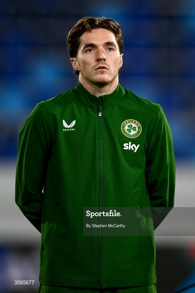 4 October 2026; Conor Coventry of Republic of Ireland before the UEFA Nations League B match between the Republic of Ireland and Israel at TSC Arena in Backa Topola, Serbia. Photo by Stephen McCarthy/Sportsfile