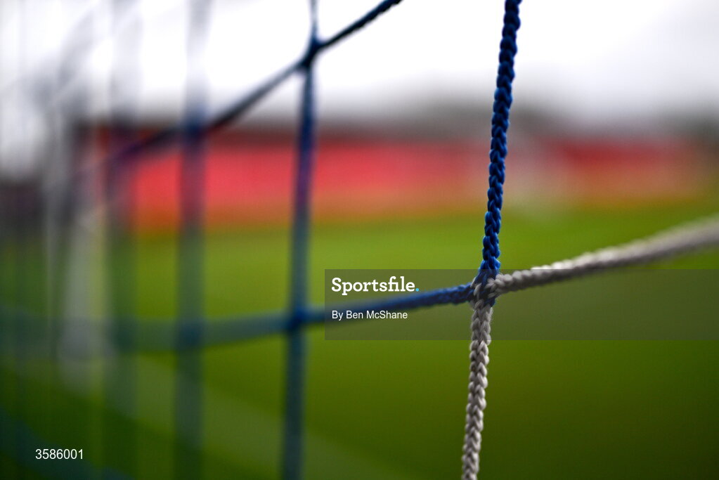 6 October 2026; A detailed view of a goal net before the UEFA European U21 Championship qualifier match between the Republic of Ireland and England at Turner's Cross Stadium in Cork. Photo by Ben McShane/Sportsfile