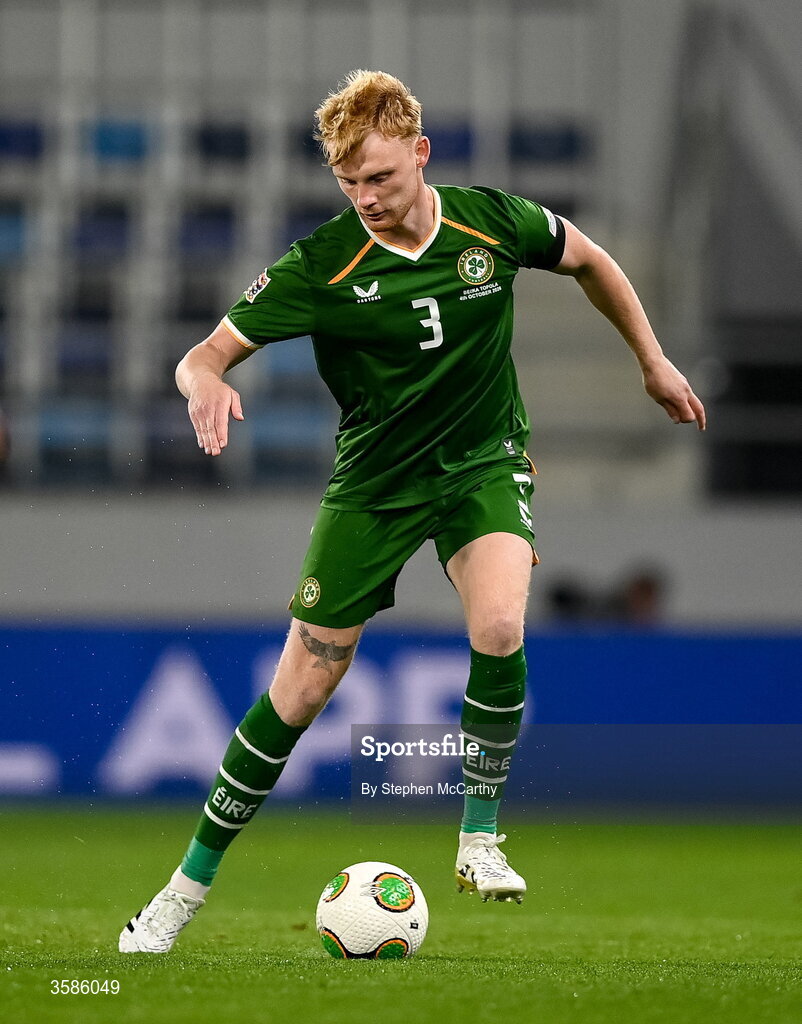 4 October 2026; Liam Scales of Republic of Ireland during the UEFA Nations League B match between the Republic of Ireland and Israel at TSC Arena in Backa Topola, Serbia. Photo by Stephen McCarthy/Sportsfile