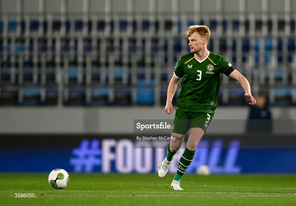 4 October 2026; Liam Scales of Republic of Ireland during the UEFA Nations League B match between the Republic of Ireland and Israel at TSC Arena in Backa Topola, Serbia. Photo by Stephen McCarthy/Sportsfile