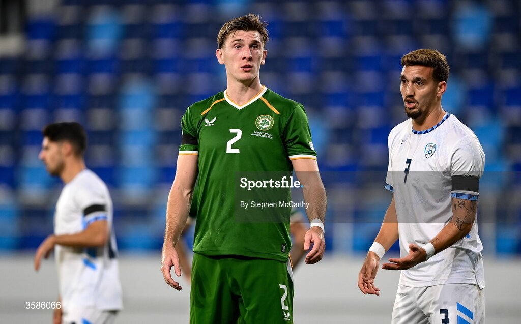 4 October 2026; Jimmy Dunne of Republic of Ireland during the UEFA Nations League B match between the Republic of Ireland and Israel at TSC Arena in Backa Topola, Serbia. Photo by Stephen McCarthy/Sportsfile