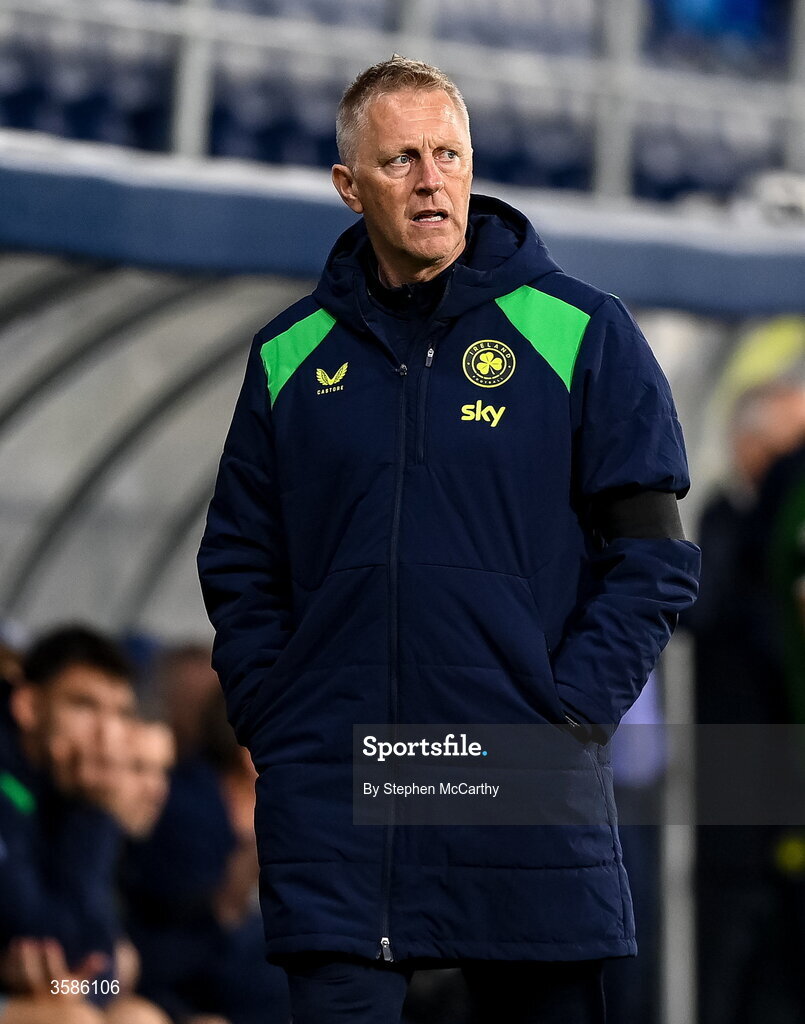4 October 2026; Republic of Ireland head coach Heimir Hallgrimsson during the UEFA Nations League B match between the Republic of Ireland and Israel at TSC Arena in Backa Topola, Serbia. Photo by Stephen McCarthy/Sportsfile