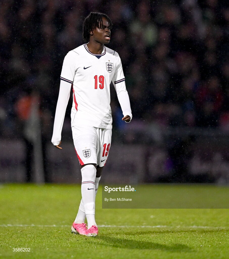 6 October 2026; / during the UEFA European U21 Championship qualifier match between the Republic of Ireland and England at Turner's Cross Stadium in Cork. Photo by Ben McShane/Sportsfile