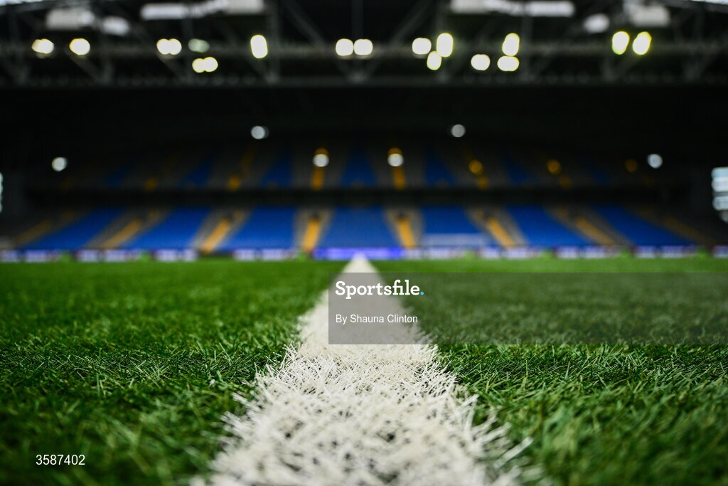 9 October 2026; A general view of Astana Arena ahead of the 2027 FIFA Women’s World Cup qualifying round 1 play-off first leg match between Kazakhstan and the Republic of Ireland at Astana Arena in Kazakhstan. Photo by Shauna Clinton/Sportsfile