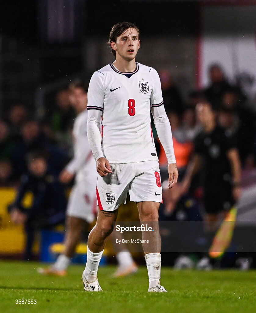 6 October 2026; Sydie Peck of England during the UEFA European U21 Championship qualifier match between the Republic of Ireland and England at Turner's Cross Stadium in Cork. Photo by Ben McShane/Sportsfile