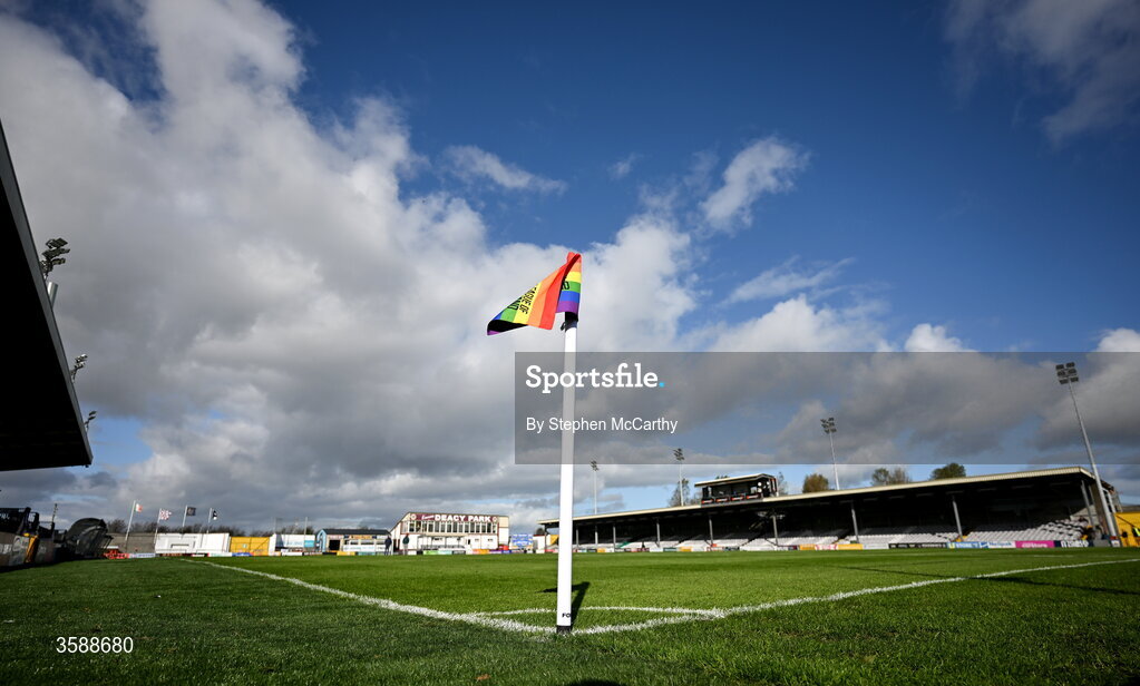 10 October 2026; A general view of Eamonn Deacy Park before the Club Orange Men's FAI Cup semi-final match between Galway and Derry City at Eamonn Deacy Park in Galway. Photo by Stephen McCarthy/Sportsfile