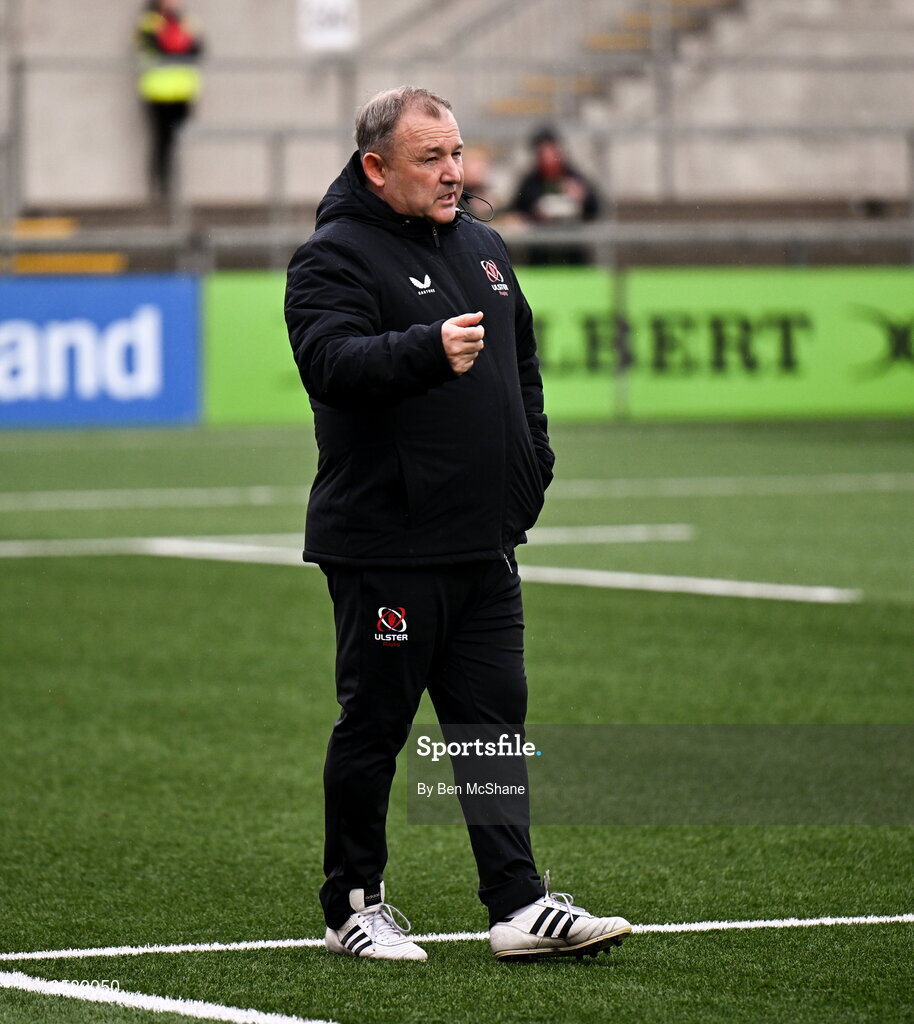 10 October 2026; Ulster head coach Richie Murphy before the United Rugby Championship match between Ulster and Munster at Affidea Stadium in Belfast. Photo by Ben McShane/Sportsfile