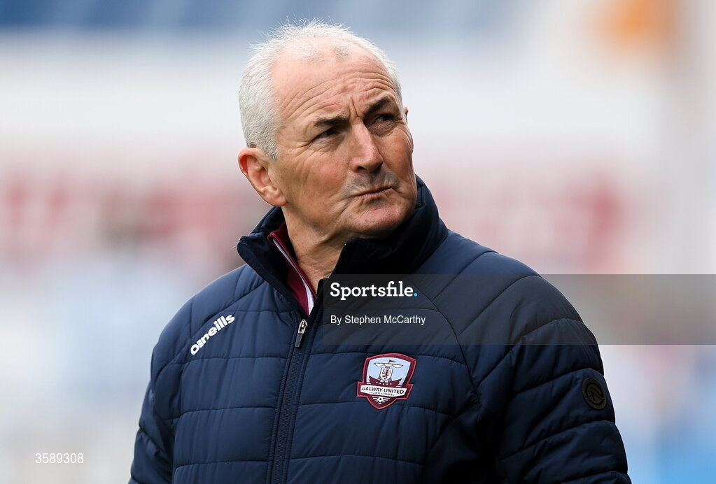 10 October 2026; Galway United manager John Caulfield before the Club Orange Men's FAI Cup semi-final match between Galway and Derry City at Eamonn Deacy Park in Galway. Photo by Stephen McCarthy/Sportsfile