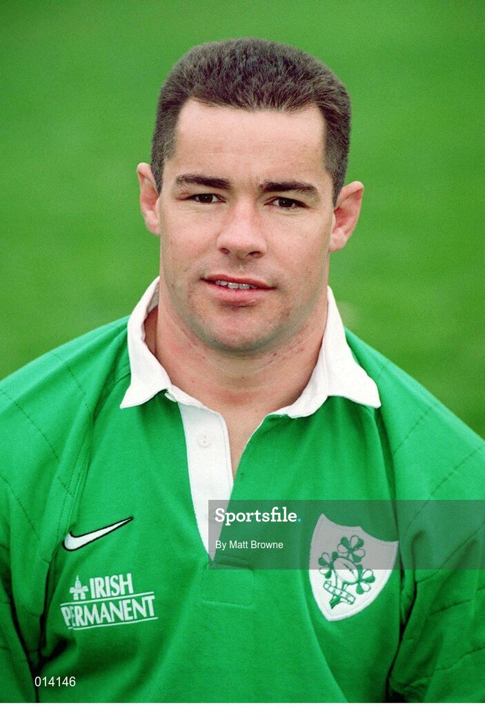27 October 1998; Andy Ward, Ireland. Ireland Rugby Head Shots. Picture credit: Matt Browne / SPORTSFILE