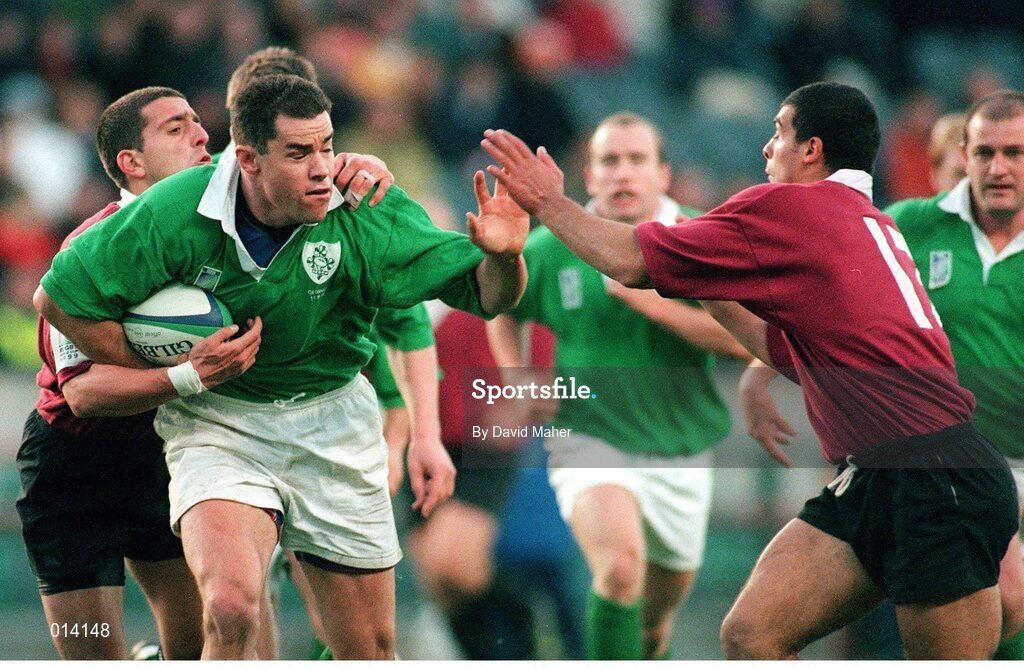 14 November 1998; Andy Ward, Ireland. Rugby World Cup Qualifier, Ireland v Georgia, Lansdowne Road, Dublin. Picture credit: David Maher / SPORTSFILE