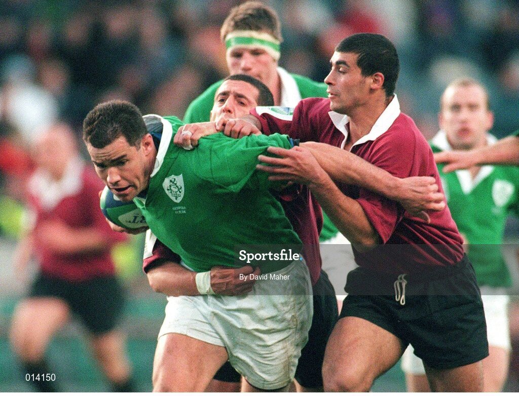 14 November 1998; Andy Ward, Ireland. Rugby World Cup Qualifier, Ireland v Georgia, Lansdowne Road, Dublin. Picture credit: David Maher / SPORTSFILE
