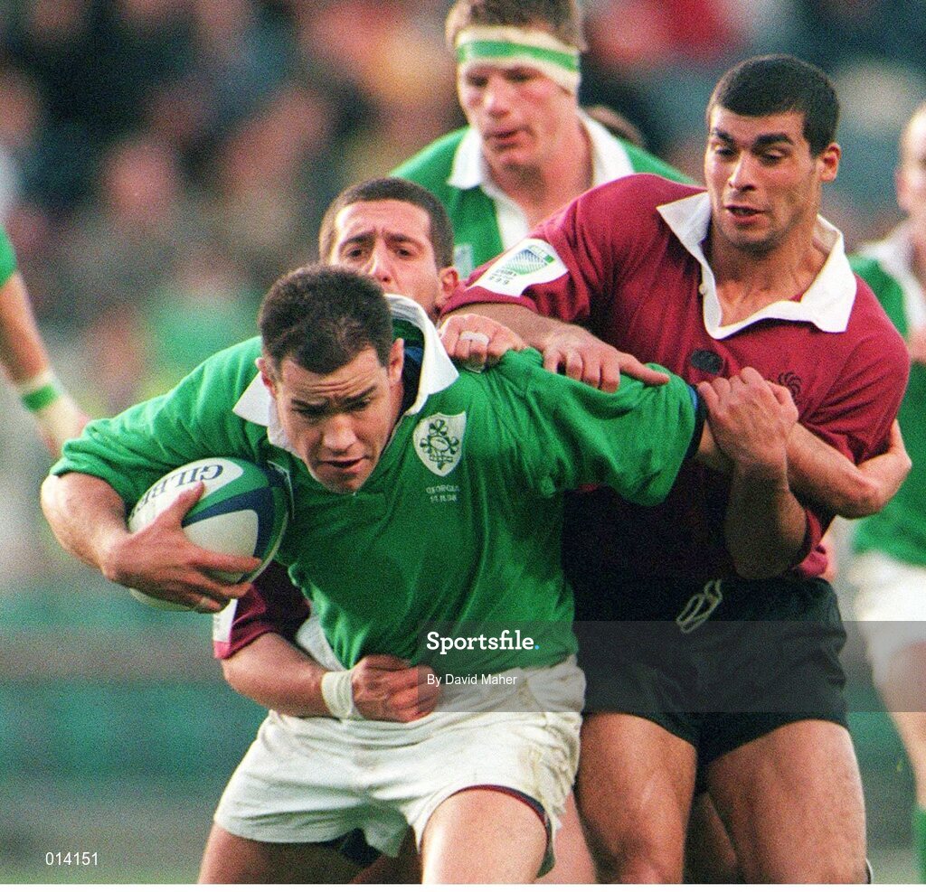 14 November 1998; Andy Ward, Ireland. Rugby World Cup Qualifier, Ireland v Georgia, Lansdowne Road, Dublin. Picture credit: David Maher / SPORTSFILE