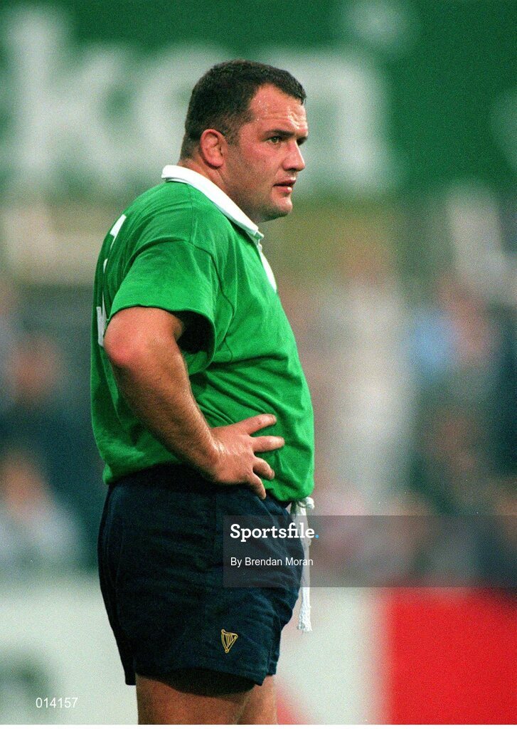 25 September1998; Angus McKeen, Leinster. European Rugby Cup, Leinster v Stade Francais, Donnybrook, Dublin. Picture credit: Brendan Moran / SPORTSFILE