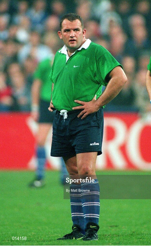 25 September1998; Angus McKeen, Leinster. European Rugby Cup, Leinster v Stade Francais, Donnybrook, Dublin. Picture credit: Matt Browne / SPORTSFILE