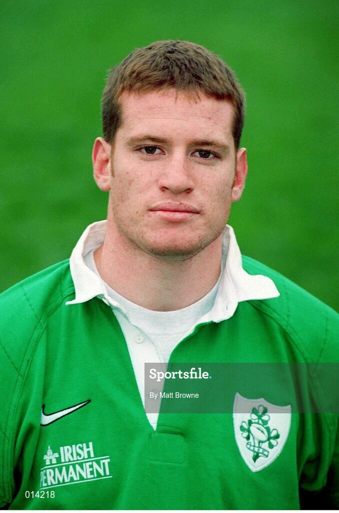 27 October 1998; Ciaran Scally, Ireland. Ireland Rugby Head Shots. Picture credit: Matt Browne / SPORTSFILE