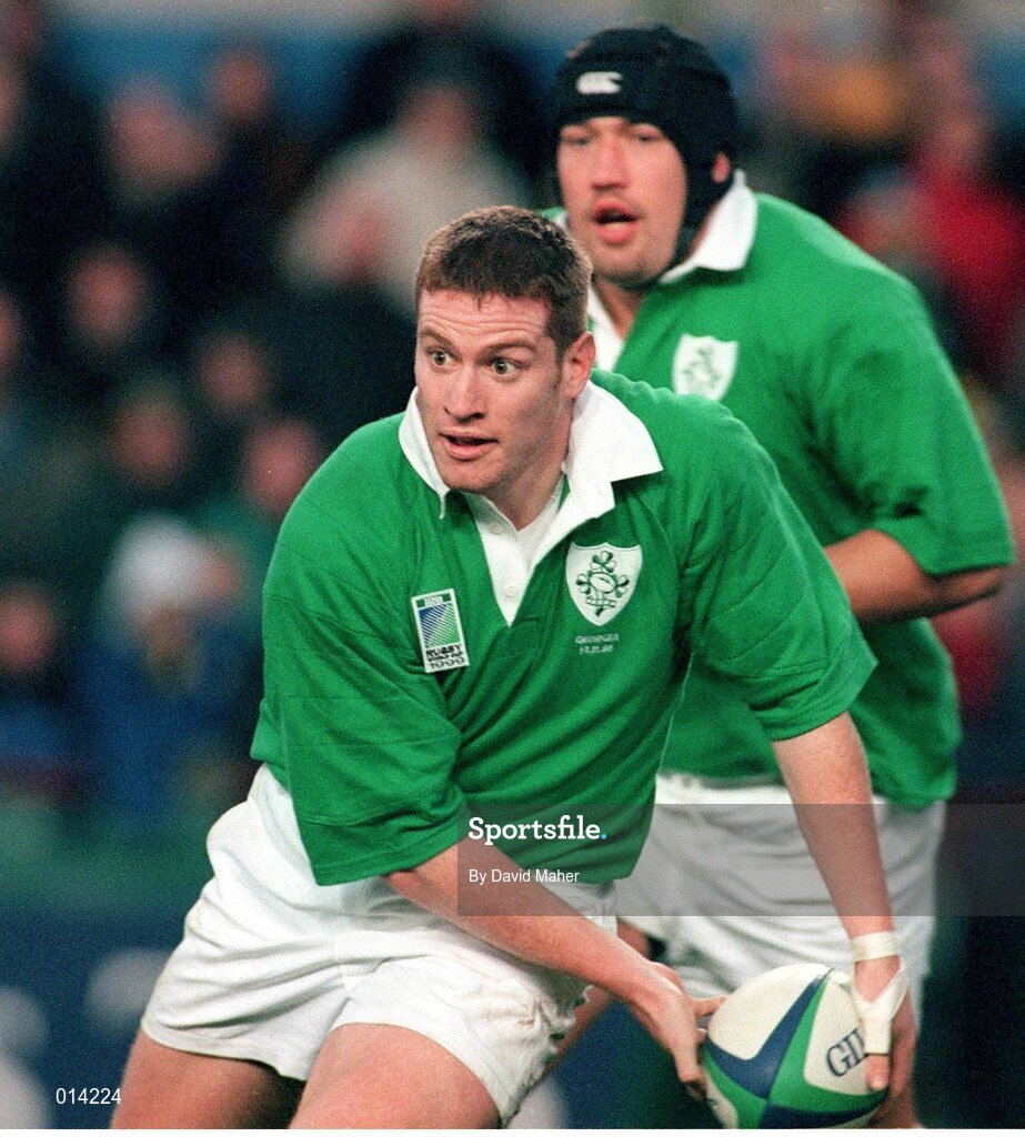 14 November 1998; Ciaran Scally, Ireland. Rugby World Cup Qualifier, Ireland v Georgia, Lansdowne Road, Dublin. Picture credit: David Maher / SPORTSFILE