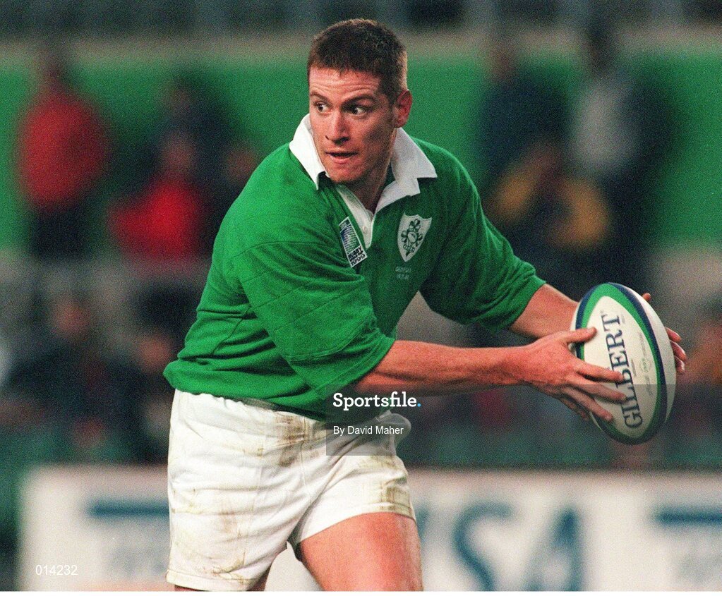 14 November 1998; Ciaran Scally, Ireland. Rugby World Cup Qualifier, Ireland v Georgia, Lansdowne Road, Dublin. Picture credit: Matt Browne / SPORTSFILE