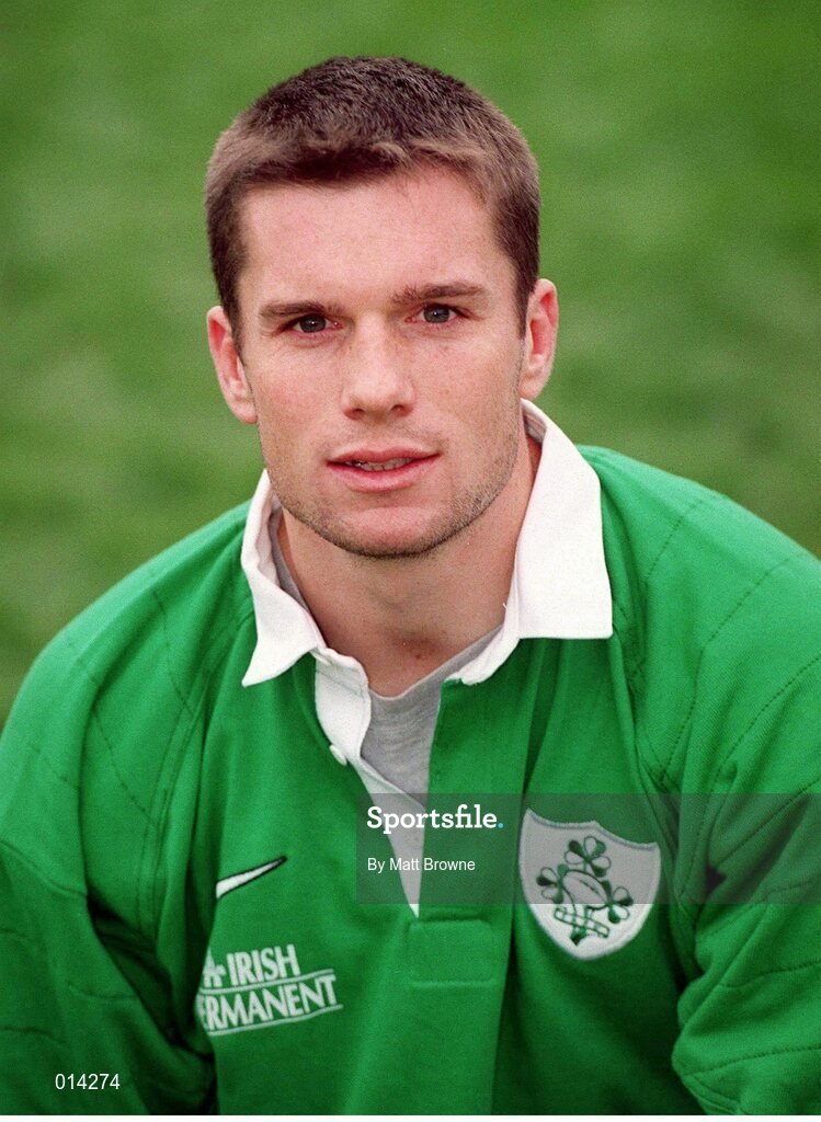 27 October 1998; Daragh O'Mahony, Ireland. Ireland Rugby Head Shots. Picture credit: Matt Browne / SPORTSFILE